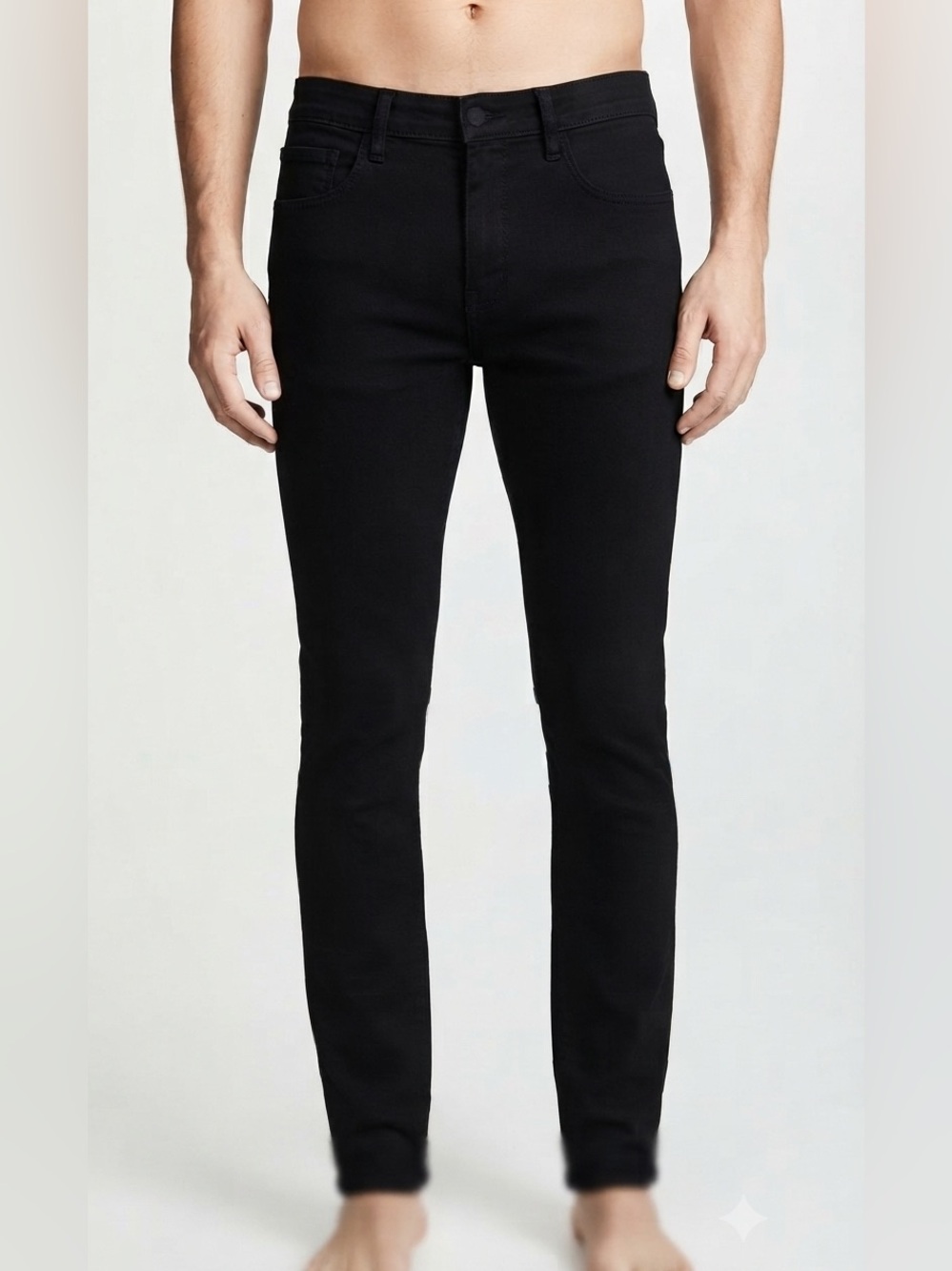 Rollas Stinger Black Skinny Fit Jeans 30W x 32L